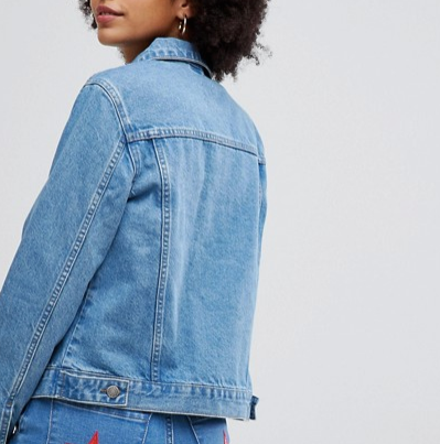 Star Embroidered Denim Jacket HOKIIS