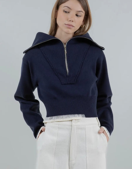 Ava Sweater- Navy