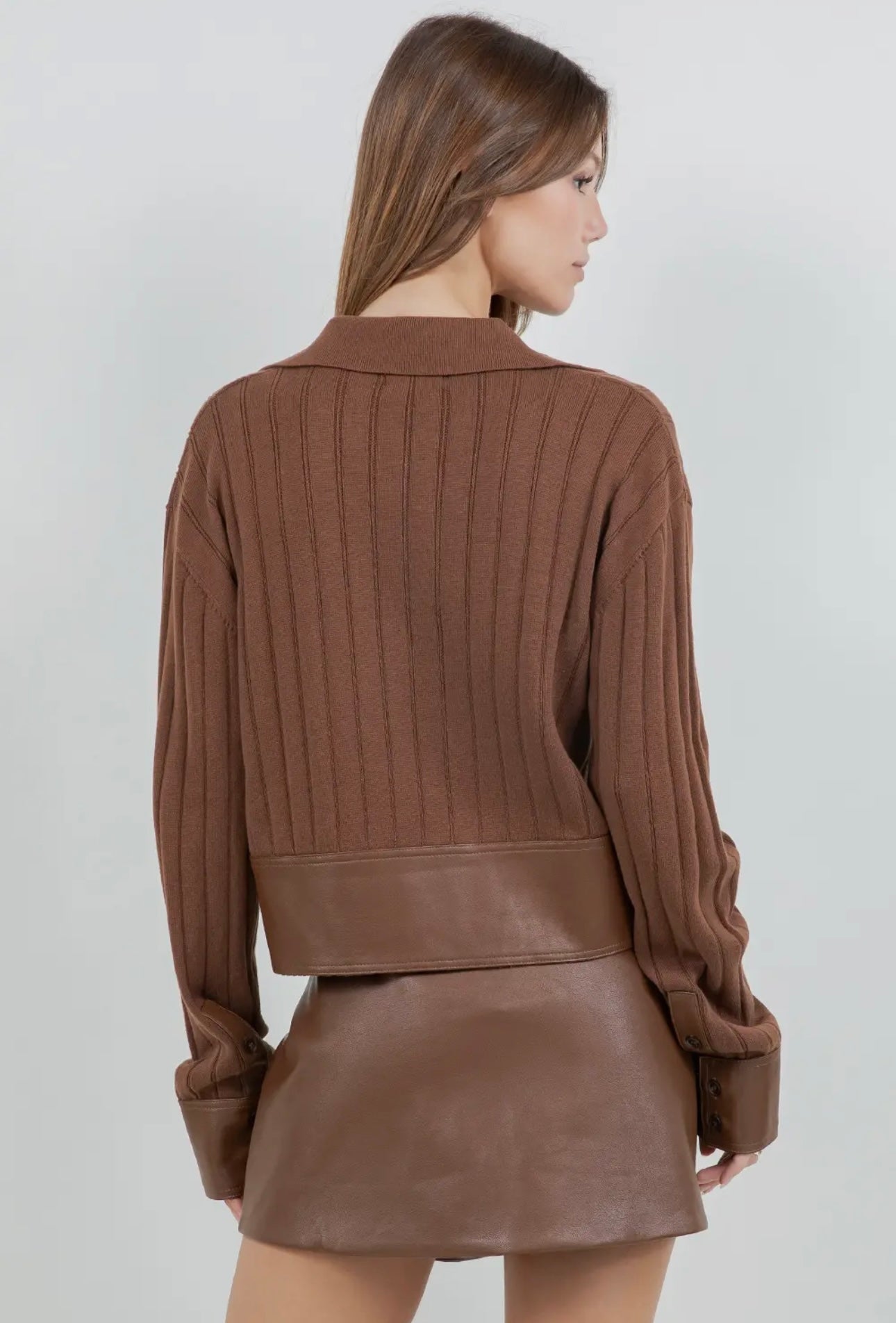 Cuffing Season Sweater- Brown