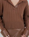 Cuffing Season Sweater- Brown