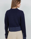Cuffing Season Sweater- Navy