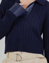 Cuffing Season Sweater- Navy