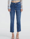 Bayeas Mid Rise Crop Straight Jeans