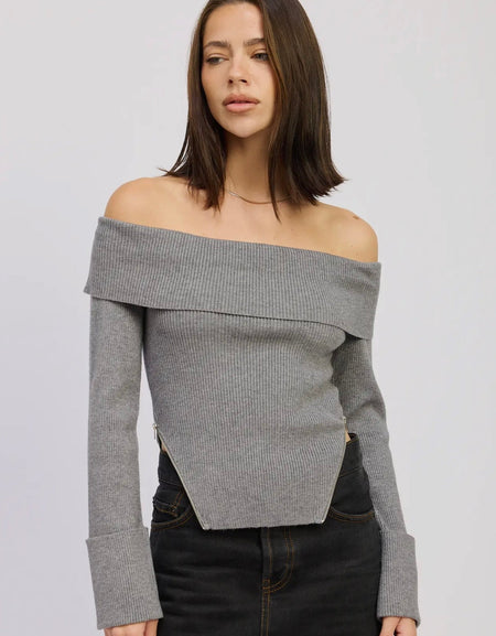 Winona Top- Grey