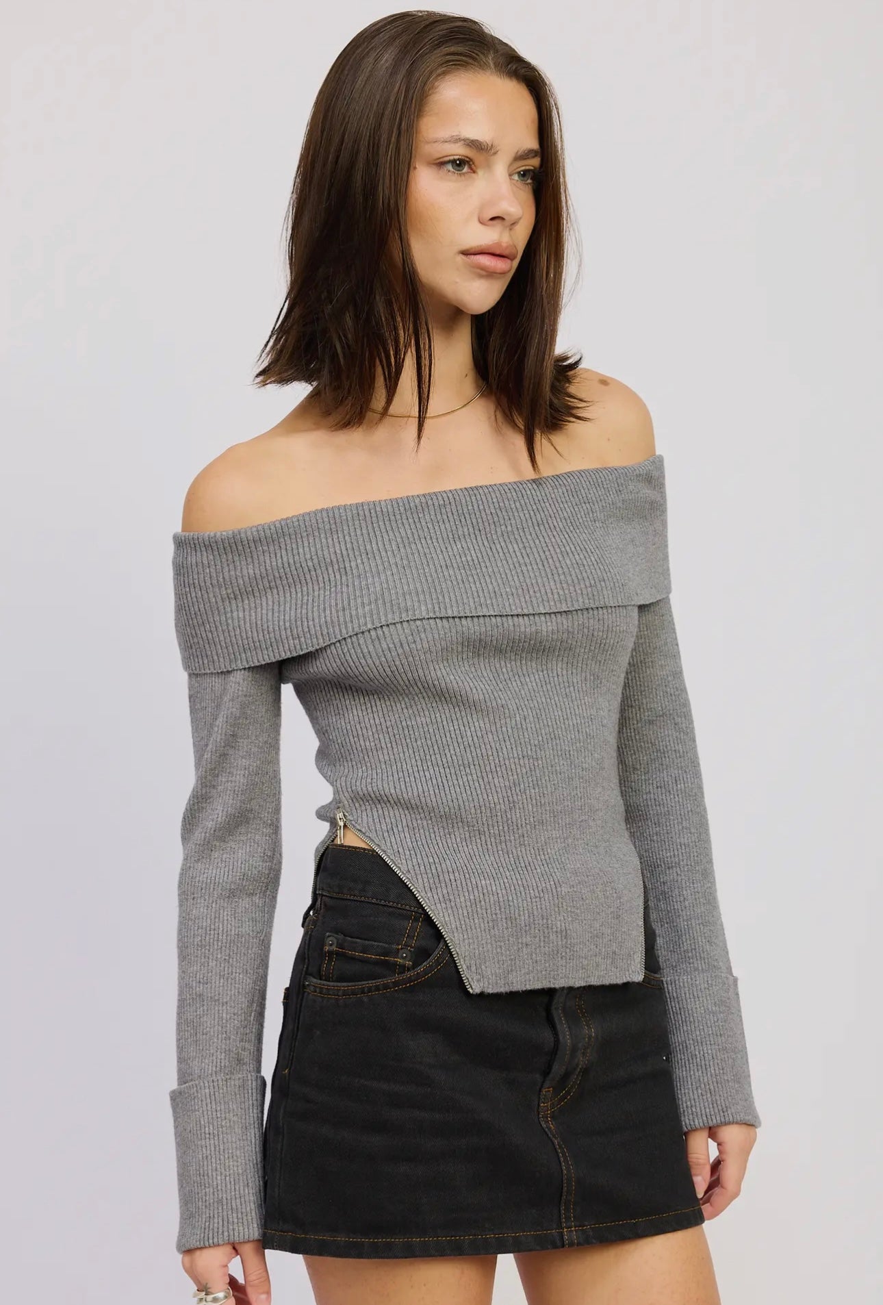 Winona Top- Grey