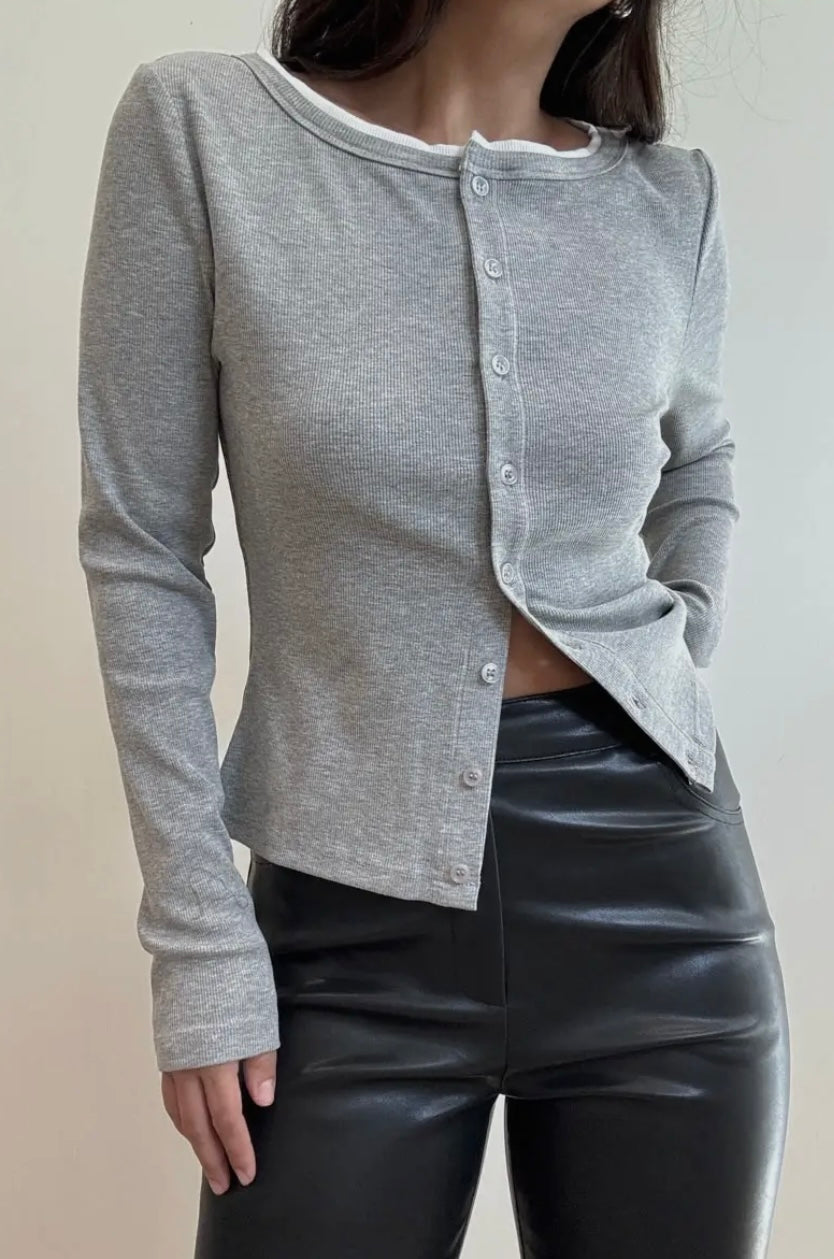 Jackie Cardigan- Grey
