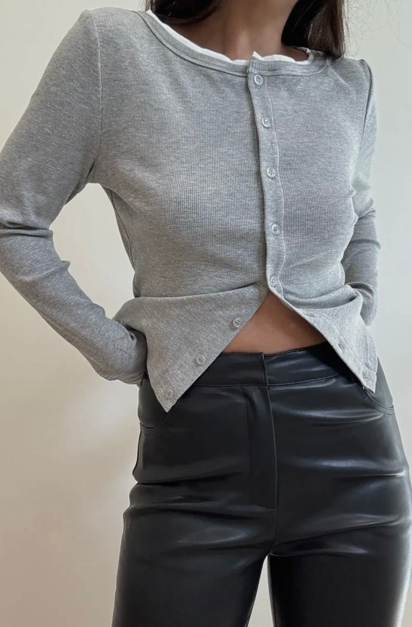 Jackie Cardigan- Grey