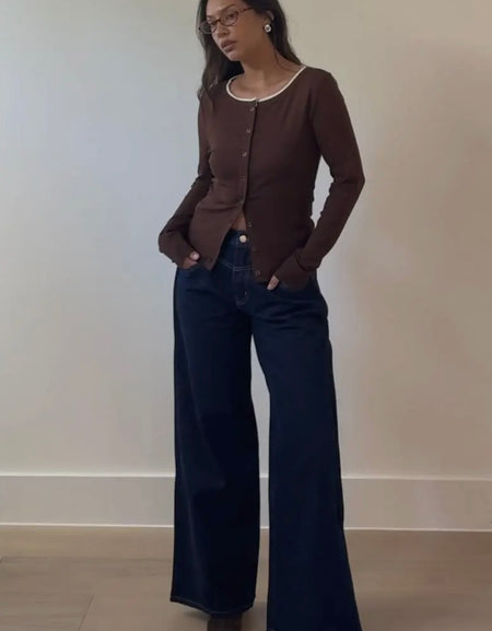 Jackie Cardigan- Brown