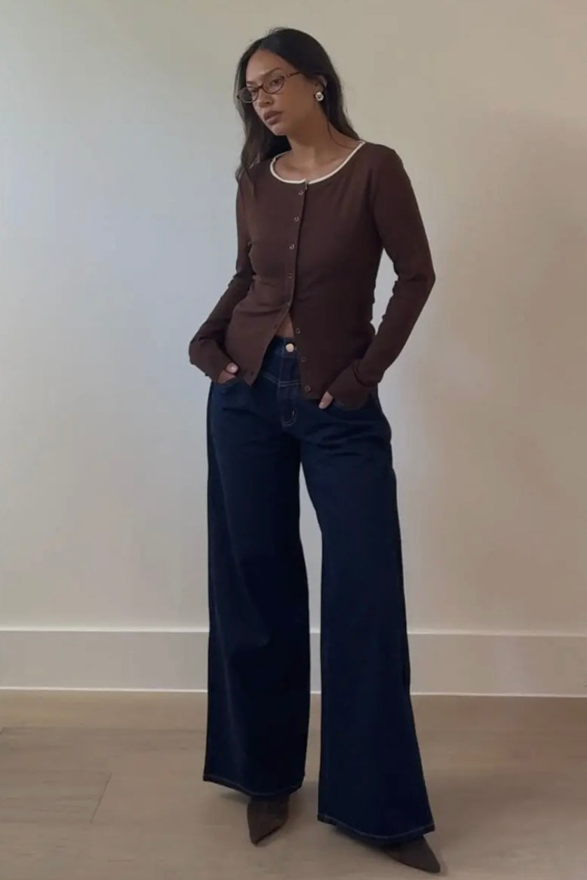 Jackie Cardigan- Brown