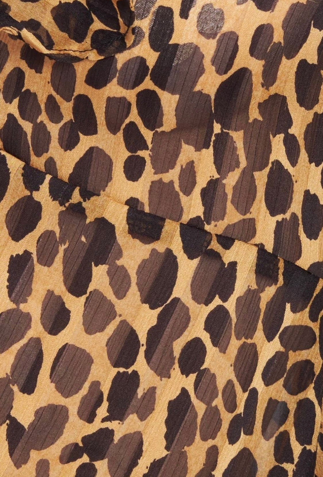 Bell Sleeve Cheetah Blouse